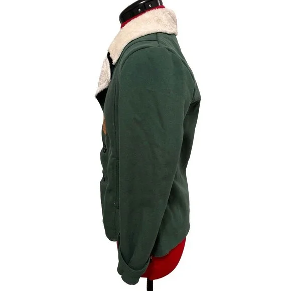 Carhartt Womens Rare Medium Sherpa Lined Utility Jacket Hunter Green Cozy Warm - Picture 7 of 8